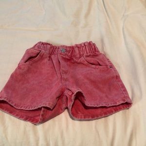 H&M Girls Pink Denim Shorts